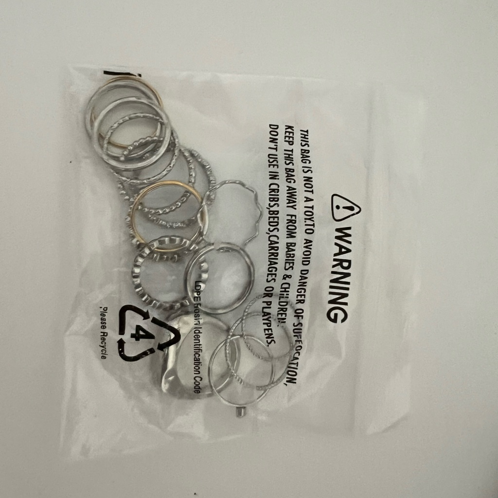 Silver And Gold Ring Set